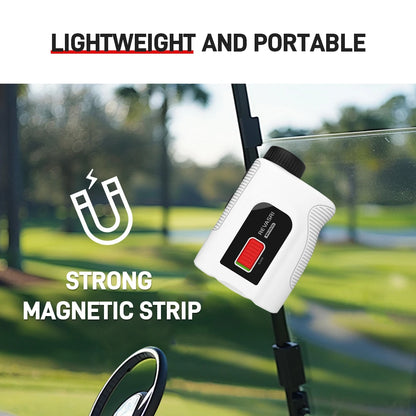Golf Rangefinder with Slope Switch 650/1090 Yards Laser Range Finder Golfing 6X Magnification Flag Lock Vibration with Magnet