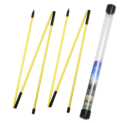 Golf Alignment Sticks 2 Sets 48Inch Alignment Practice Rods Collapsible 6 Colors Golf Alignment Sticks Golf Swing Training Tools