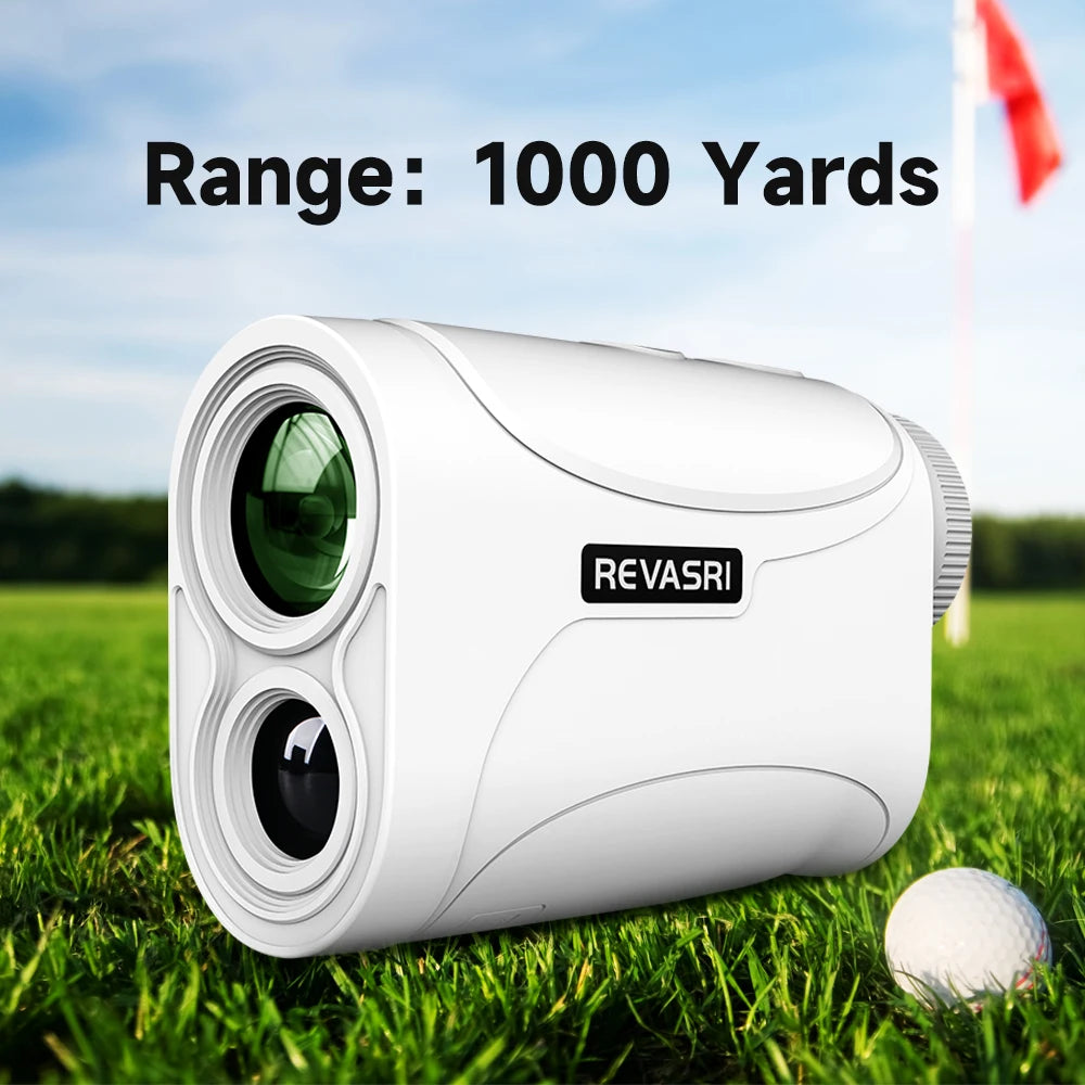Golf Rangefinder with Slope Switch 650/1090 Yards Laser Range Finder Golfing 6X Magnification Flag Lock Vibration with Magnet