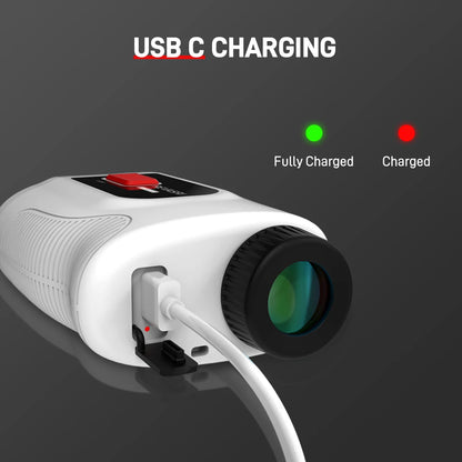 Golf Rangefinder with Slope Switch 650/1090 Yards Laser Range Finder Golfing 6X Magnification Flag Lock Vibration with Magnet