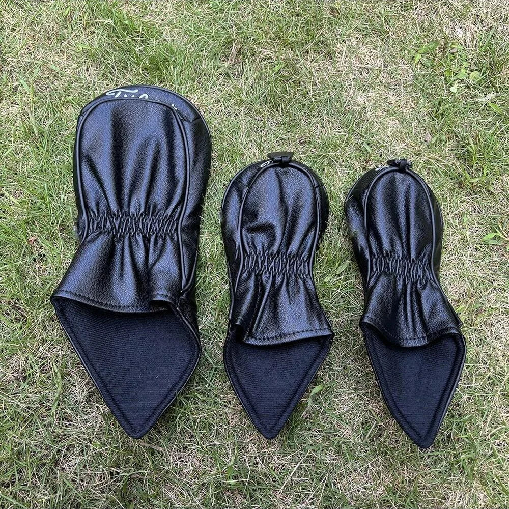 TSR Golf Club Head Cover for Fairway Driver Hybrids Leather Waterproof Limited Golf Accessories