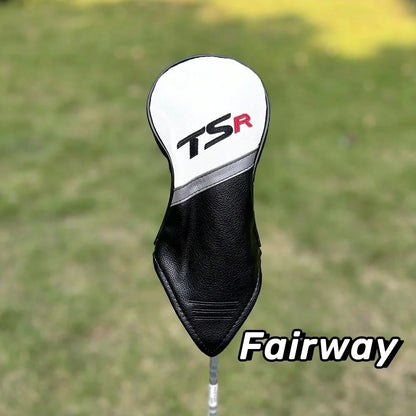 TSR Golf Club Head Cover for Fairway Driver Hybrids Leather Waterproof Limited Golf Accessories